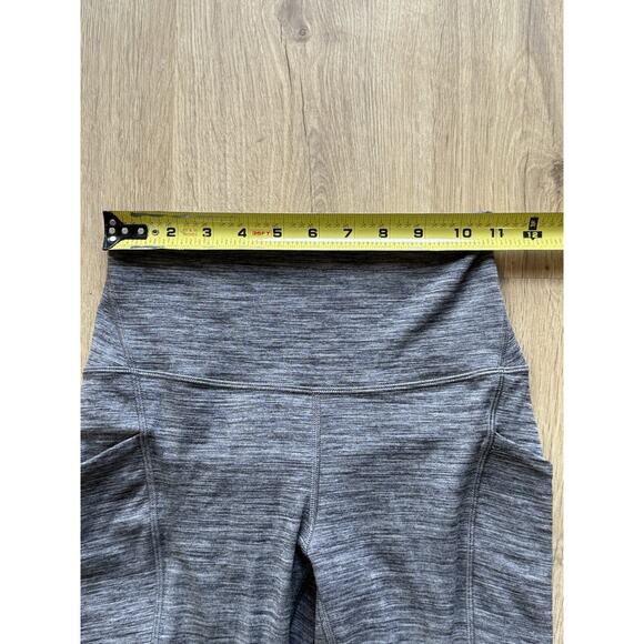 Lululemon High Rise Pockets Workout Leggings Women’s Size 4 Heather Gray - Picture 4 of 7